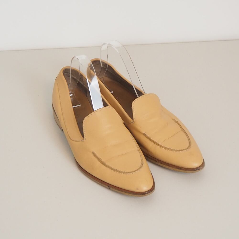 Everlane‎ The Modern Loafer Camel Brown Leather Slip On Women's Sz 10.5 Preppy